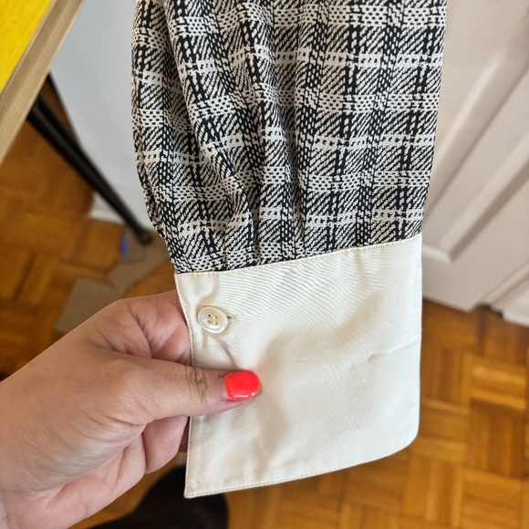 vintage Ports gingham blouse SOOO CUTE * button missing - Picture 6 of 7